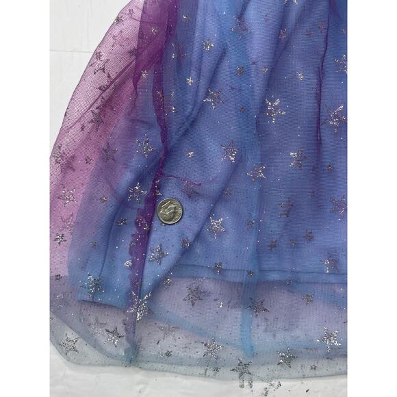 Disney Lilo & Stitch Blue Shirt Sleeve Dress 7-8 Princess Cosplay Fantasy Casual - Picture 5 of 9